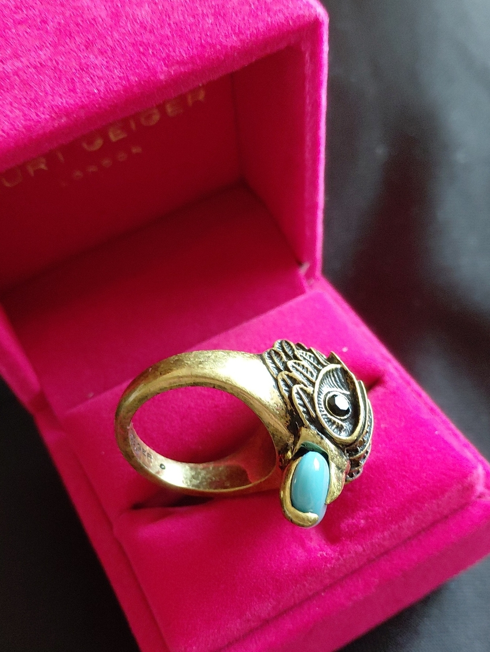 KURT GEIGER LONDON EAGLE RING SIZE 8 - Picture 7 of 8